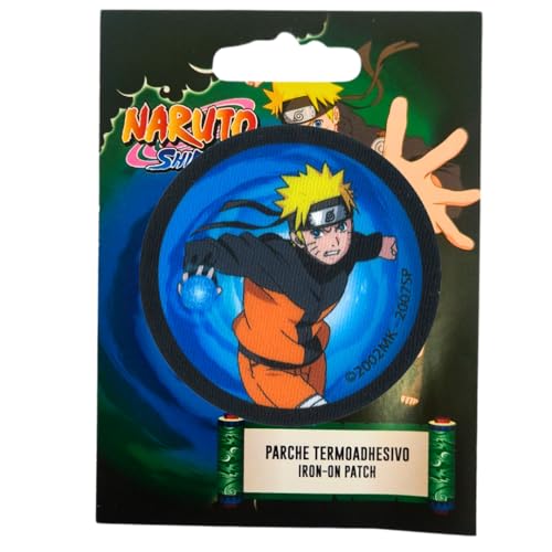 COMERCIAL MERCERA, Aufnäher Patches, Naruto, Aufnäher Ideal für Mützen, Jacken, T-Shirts oder Schultaschen, Gedruckt, 100% Polyester, (Naruto Blauer Wirbel) von CMM COMERCIAL MERCERA