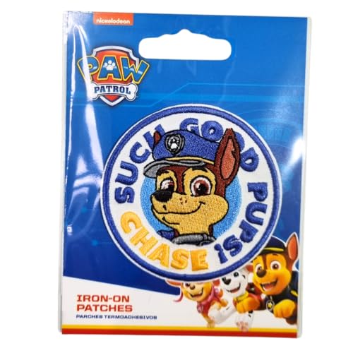 COMERCIAL MERCERA, Aufnäher Patches, Paw Patrol, Aufnäher Ideal für Mützen, Jacken, T-Shirts oder Schultaschen, 100% Polyester (Chase) von CMM COMERCIAL MERCERA