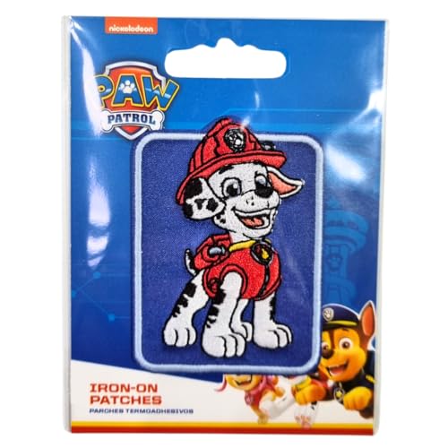 COMERCIAL MERCERA, Aufnäher Patches, Paw Patrol, Aufnäher Ideal für Mützen, Jacken, T-Shirts oder Schultaschen, 100% Polyester (Marshall) von CMM COMERCIAL MERCERA