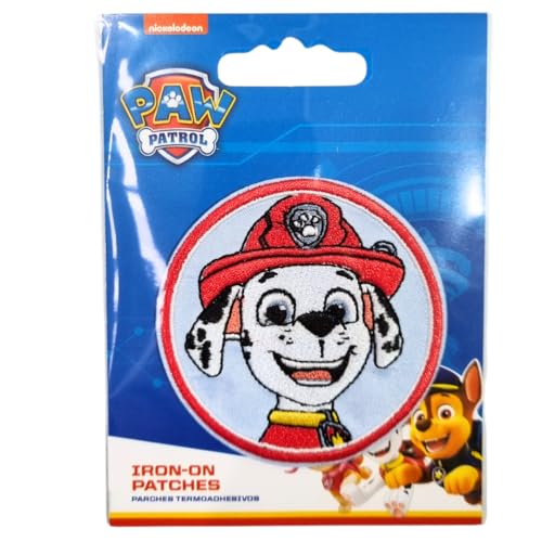 COMERCIAL MERCERA, Aufnäher Patches, Paw Patrol, Aufnäher Ideal für Mützen, Jacken, T-Shirts oder Schultaschen, 100% Polyester (Marshall 2) von CMM COMERCIAL MERCERA