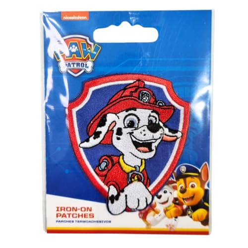 COMERCIAL MERCERA, Aufnäher Patches, Paw Patrol, Aufnäher Ideal für Mützen, Jacken, T-Shirts oder Schultaschen, 100% Polyester (Marshall 3) von CMM COMERCIAL MERCERA