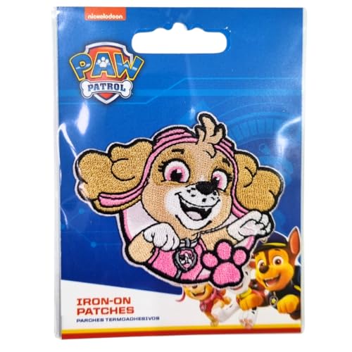 COMERCIAL MERCERA, Aufnäher Patches, Paw Patrol, Aufnäher Ideal für Mützen, Jacken, T-Shirts oder Schultaschen, 100% Polyester (Skye 2) von CMM COMERCIAL MERCERA