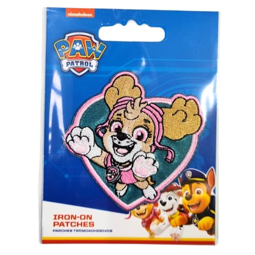 COMERCIAL MERCERA, Aufnäher Patches, Paw Patrol, Aufnäher Ideal für Mützen, Jacken, T-Shirts oder Schultaschen, 100% Polyester (Skye 3) von CMM COMERCIAL MERCERA