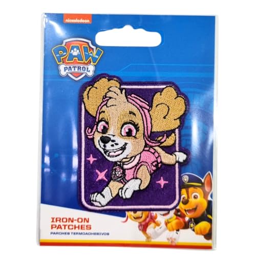 COMERCIAL MERCERA, Aufnäher Patches, Paw Patrol, Aufnäher Ideal für Mützen, Jacken, T-Shirts oder Schultaschen, 100% Polyester (Skye 4) von CMM COMERCIAL MERCERA