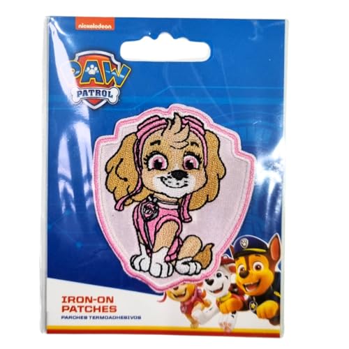 COMERCIAL MERCERA, Aufnäher Patches, Paw Patrol, Aufnäher Ideal für Mützen, Jacken, T-Shirts oder Schultaschen, 100% Polyester (Skye 5) von CMM COMERCIAL MERCERA