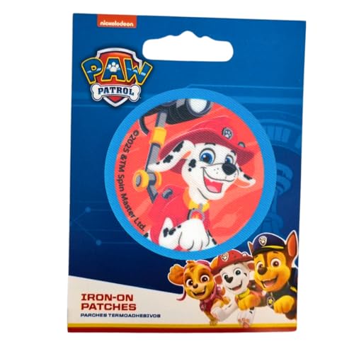 COMERCIAL MERCERA, Aufnäher Patches, Paw Patrol, Aufnäher Ideal für Mützen, Jacken, T-Shirts oder Schultaschen, Gedruckt, 100% Polyester, (Marshall) von CMM COMERCIAL MERCERA