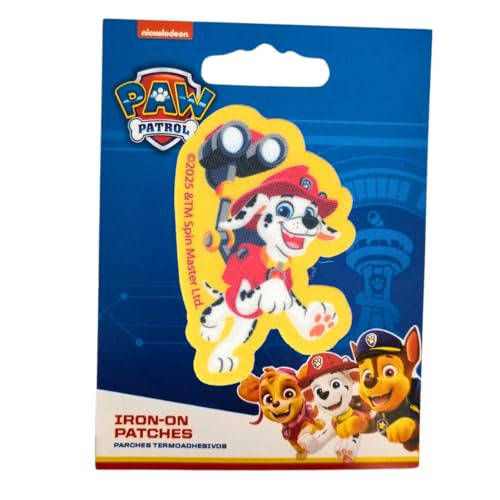 COMERCIAL MERCERA, Aufnäher Patches, Paw Patrol, Aufnäher Ideal für Mützen, Jacken, T-Shirts oder Schultaschen, Gedruckt, 100% Polyester, (Marshall 3) von CMM COMERCIAL MERCERA