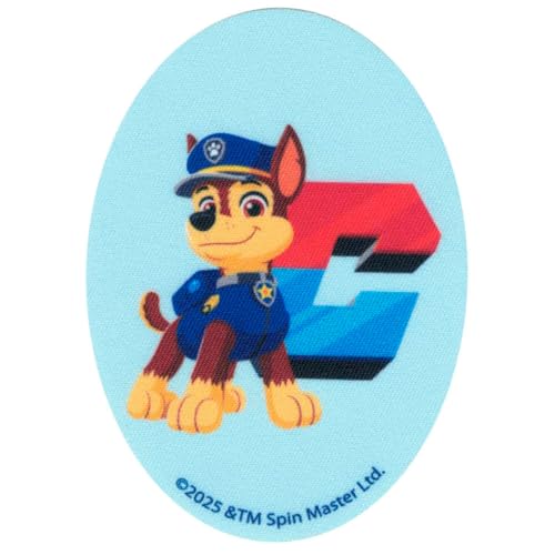 COMERCIAL MERCERA, Aufnäher Patches, Paw Patrol, Knieflicken, Ideal zum Reparieren von Hosen und Jacken, Gedruckt, 100% Polyester, (Chase) von CMM COMERCIAL MERCERA