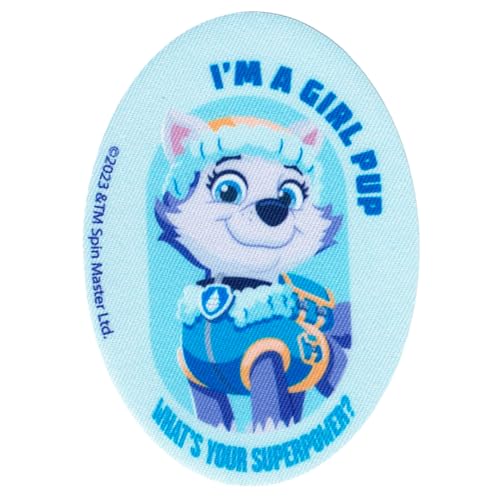 COMERCIAL MERCERA, Aufnäher Patches, Paw Patrol, Knieflicken, Ideal zum Reparieren von Hosen und Jacken, Gedruckt, 100% Polyester, (Everest Mädchen-Welpe) von CMM COMERCIAL MERCERA