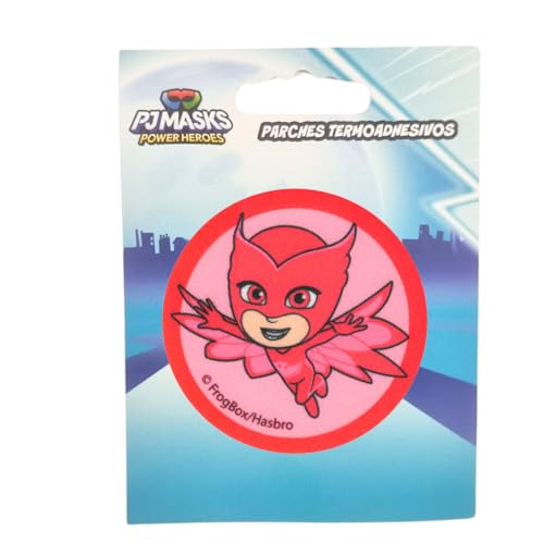 COMERCIAL MERCERA, Aufnäher Patches, Pj Mask, Aufnäher Ideal für Mützen, Jacken, T-Shirts oder Schultaschen, Gedruckt, 100% Polyester, (Eulette) von CMM COMERCIAL MERCERA