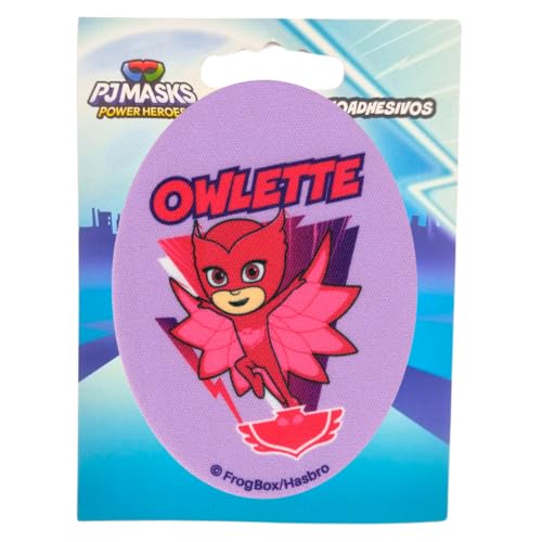 COMERCIAL MERCERA, Aufnäher Patches, Pj Mask, Knieflicken, Ideal zum Reparieren von Hosen und Jacken, Gedruckt, 100% Polyester, (Eulette) von CMM COMERCIAL MERCERA