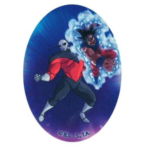 COMERCIAL MERCERA, Dekorativer Aufnäher zum Aufbügeln, Dragon Ball, Thermo-Knieflicken Dragon Ball zum Reparieren von T-Shirts, Jacken, Hosen, 100% Polyester, 11x8 cm (Goku Vs Jiren) von CMM COMERCIAL MERCERA