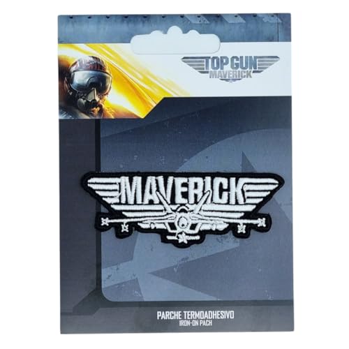 COMERCIAL MERCERA, Top Gun Aufnäher Patches, Maverick Abzeichen, Originale, Aufnäher Ideal für Mützen, Jacken, T-Shirts oder Schultaschen, 100% Polyester von CMM COMERCIAL MERCERA