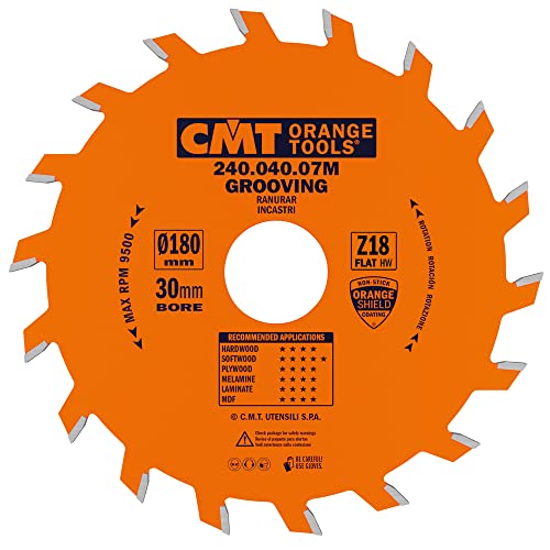 CMT ORANGE TOOLS 240.040.07M - NUTKREISSÄGEBLATT 180X4X30 Z=18 FLACHZAHN von CMT ORANGE TOOLS