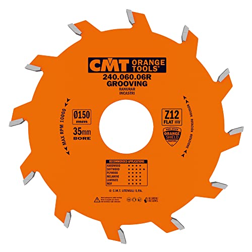 CMT ORANGE TOOLS 240.060.06R - NUTKREISSÄGEBLATT D=150X6X35 Z=12 FLACHZAHN von CMT ORANGE TOOLS