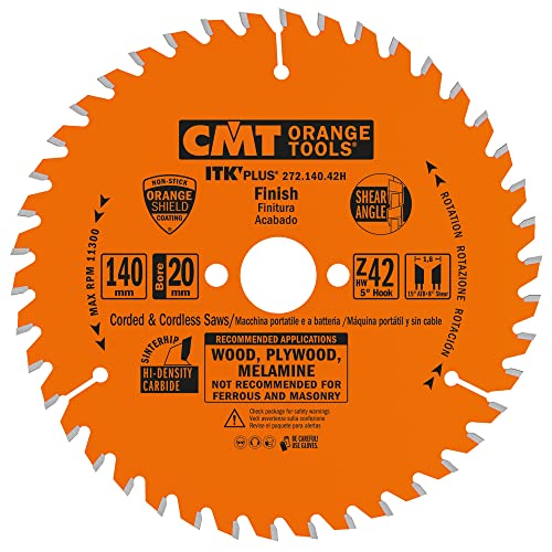 CMT ORANGE TOOLS 272.140.42H - KREISSÄGEBLÄTTER (ULTRA ITK) HW 140X1.8/1.2X20 Z42 ATB+S von CMT ORANGE TOOLS