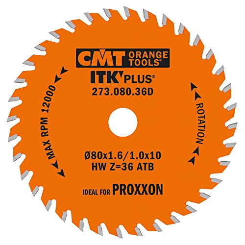 CMT ORANGE TOOLS 273.080.36D - KREISSÄGEBLÄTTER (ULTRA ITK) HW 80X1.6/1.0X10 Z36 ATB+S von CMT ORANGE TOOLS