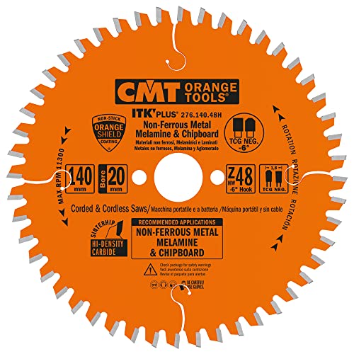 CMT ORANGE TOOLS 276.140.48H - KREISSÄGEBLÄTTER FÜR ALUMINIUMHW 140X1.8/1.2X20 Z48 TCG NEG von CMT ORANGE TOOLS