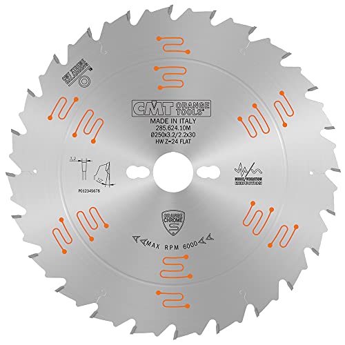 CMT ORANGE TOOLS 285.624.10M - KREISSÄGEBLAT 250x3.2/2.2x30 Z24 WECHSELZAHN von CMT ORANGE TOOLS