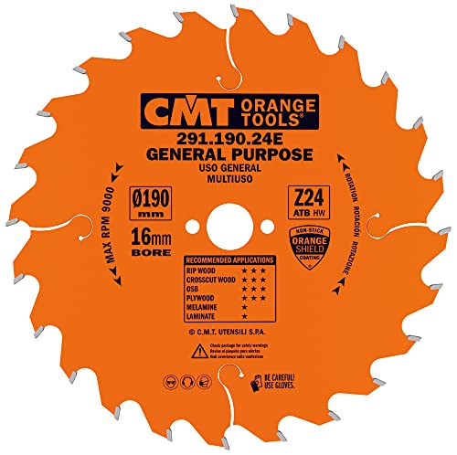 CMT ORANGE TOOLS 291.190.24E - UNIVERSELL-HANDKREISSÄGE - QUERSCHNITT 190X2.6X16 Z=24 WECHSELZAHN von CMT ORANGE TOOLS