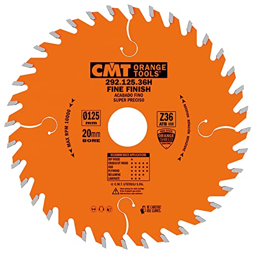 CMT ORANGE TOOLS 292.125.36H - QUERSCHNITTSÄGE FÜR HANDMASCHINEN 125X2.4X20 Z=36 WECHSELZAHN von CMT ORANGE TOOLS