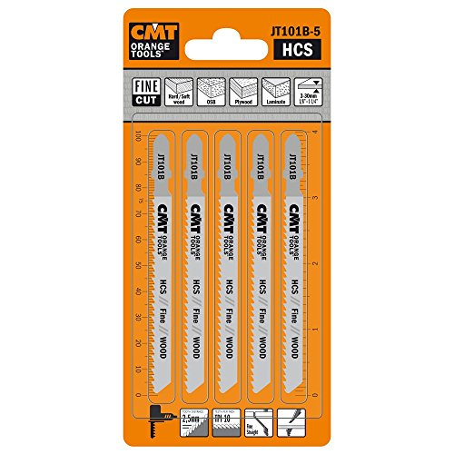 CMT ORANGE TOOLS JT101B-5-5 HCS-STICHSÄGEBLÄTTER FÜR EBENES UND FEINES HOLZ 100X2,5X10TPI von CMT ORANGE TOOLS