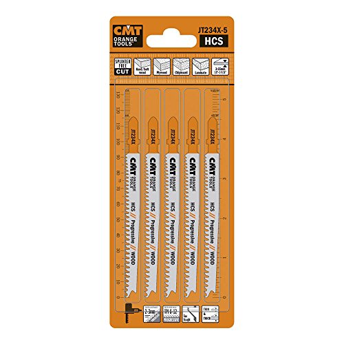 CMT ORANGE TOOLS JT234X-5-5 HCS-STICHSÄGEBLÄTTER FÜR DÜNNES UND DICKES HOLZ 116X2-3X8-12TPI von CMT ORANGE TOOLS