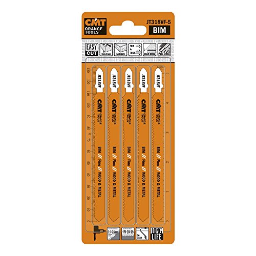 CMT ORANGE TOOLS JT318VF-5-5 BIM -STICHSÄGEBLÄTTER FÜR HOLZ/METAL 132X1.7-2.6X10-15TPI (FINE) von CMT ORANGE TOOLS