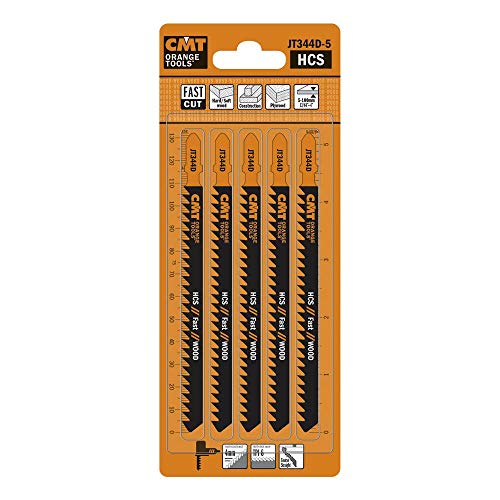 CMT ORANGE TOOLS JT344D-5-5 HCS-STICHSÄGEBLÄTTER FÜR EBENES UND ROHES HOLZ 132X4X6TPI von CMT ORANGE TOOLS