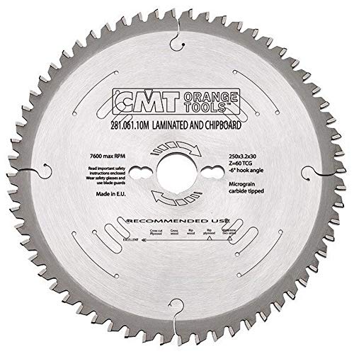 CMT Orange Tools 281.063.09M - Kreissägeblatt für Laminat und Spanholz HW 220x3.2/2.2x30 Z63 FFT 3neg CMT Orange Tools 281.063.09M - Kreissägeblatt für Laminat und Spanholz HW 220x3.2/2.2x30 Z63 FFT 3neg von CMT