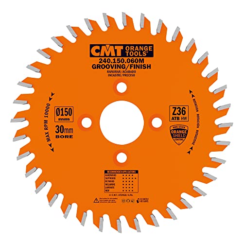 CMT ORANGE TOOLS 240.150.060M - NUTKREISSÄGEBLATT 150X3/2.2X30 Z=36 FLACHZAHN von CMT ORANGE TOOLS