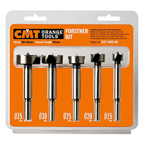 5-teiliges Forstnerbohrerset mit Zylinderschaft von CMT