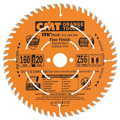 CMT ORANGE TOOLS 273.160.56H - ITK PLUS KREISSÄGEBLATT HM 160X1,8X20(+16) Z=56 ATB+S von CMT