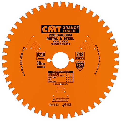 CMT ORANGE TOOLS 226.048.08M - KREISSÄGEBLATT FÜR TROCKENE SCHNITTE 210X2,2X30 Z=48 FWF von CMT