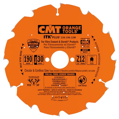 CMT ORANGE TOOLS 236.125.07 - KREISSÄGEBLAT AUS DIAMANT FÜR FASERZEMENT D=125X2.0/1.4X22.23 Z7 TCG von CMT