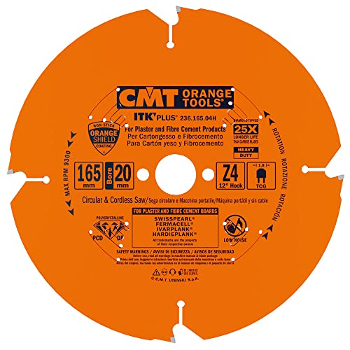 CMT ORANGE TOOLS 236.165.04H - KREISSÄGEBLAT AUS DIAMANT FÜR FASERZEMENT 165X1.8/1.4X20 Z4 TCG CMT ORANGE TOOLS 236.165.04H - KREISSÄGEBLAT AUS DIAMANT FÜR FASERZEMENT 165X1.8/1.4X20 Z4 TCG von CMT