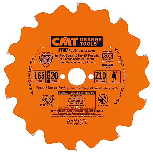 CMT ORANGE TOOLS 236.165.10H - KREISSÄGEBLAT AUS DIAMANT FÜR FASERZEMENT 165X1.8/1.4X20 Z10 von CMT