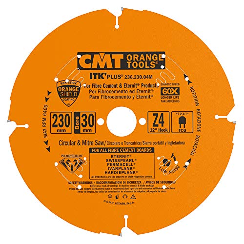 CMT ORANGE TOOLS 236.230.04M - KREISSÄGEBLAT AUS DIAMANT FÜR FASERZEMENT D=230X2,4X1,8X30 Z4 TCG CMT ORANGE TOOLS 236.230.04M - KREISSÄGEBLAT AUS DIAMANT FÜR FASERZEMENT D=230X2,4X1,8X30 Z4 TCG von CMT