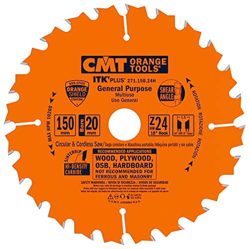 CMT ORANGE TOOLS 271.150.24H - ITK-PLUS KREISSÄGEBLATT HM 150X1,5X20(+16) Z=24 von CMT