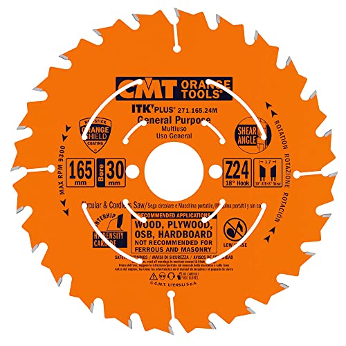 CMT ORANGE TOOLS 271.165.24M - KREISSÄGEBLATT (ITK PLUS) 165X1.7X30 Z=24 von CMT