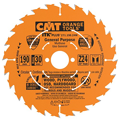 CMT ORANGE TOOLS 271.190.24M - KREISSÄGEBLATT (ULTRA ITK) 190X1.7X30+20+16 ATB+S Z24 von CMT