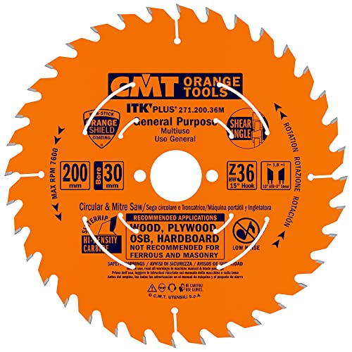 CMT ORANGE TOOLS 271.200.36M - KREISSÄGEBLATT (ULTRA ITK) 200X1.7X30 Z=36 von CMT