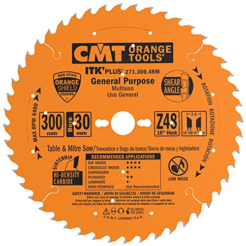 CMT ORANGE TOOLS 271.300.48M - ITK PLUS KREISSÄGEBLATT HM 300X2.6X30 Z=48 ATB+SHEAR von CMT