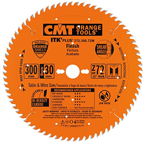 CMT ORANGE TOOLS 272.300.72M - KREISSÄGEBLATT (ULTRA ITK) 300X2.6/1.8X30 Z=72 von CMT