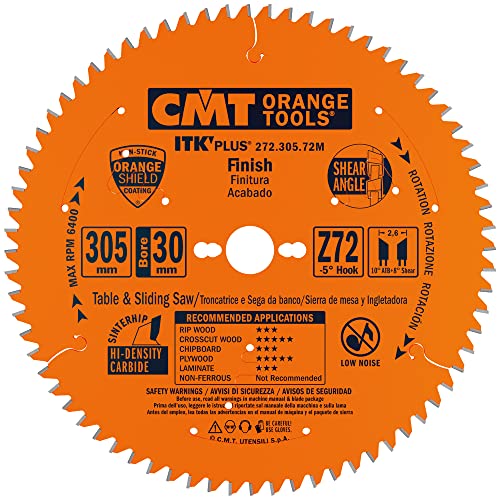 CMT ORANGE TOOLS 272.305.72M - ITK PLUS KREISSÄGEBLATT HM 305X2.6/1.8X30(+16) Z72 von CMT