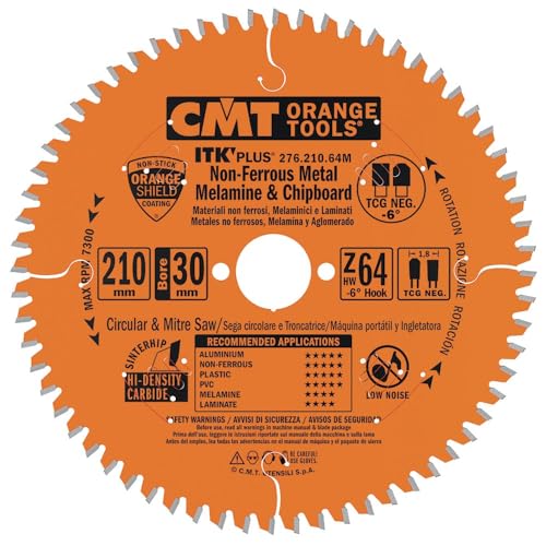 CMT ORANGE TOOLS 276.160.48H Kreissägeblatt X Aluminium HW 160x1.8/1.2x20+16 Z48 TCG NEG von CMT