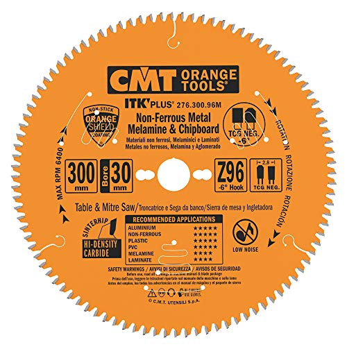 CMT ORANGE TOOLS 276.300.96M - KREISSÄGEBLAT FÜR ALUMINIUM HW 300X2.8/2.0X30 Z96 TCG NEG von CMT