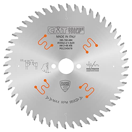 CMT ORANGE TOOLS 285.760.48H - KREISSÄGEBLÄTTER CHROME HW 160X2.2/1.6X20 Z48 ATB 12° von CMT