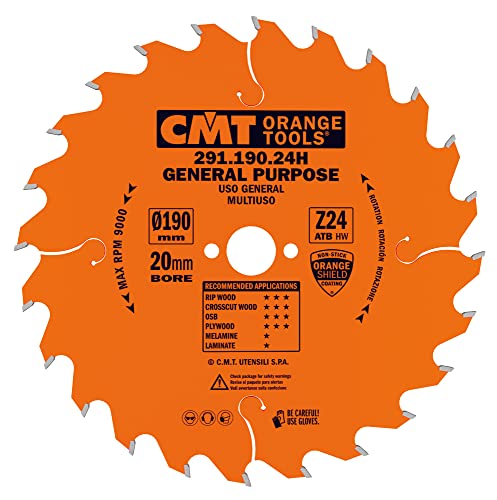 CMT ORANGE TOOLS 291.190.24H - UNIVERSELL-HANDKREISSÄGE 190X2.6X20 Z=24 WECHSELZAHN von CMT