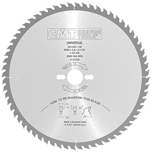 CMT ORANGE TOOLS 295.064.11M - QUERSCHNITTSÄGE 280X2.8X30 Z=64 15° WECHSELZAHN von CMT